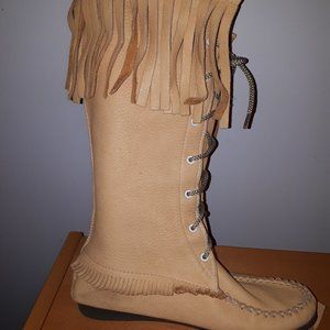 Soft Moose Skin Moccasins